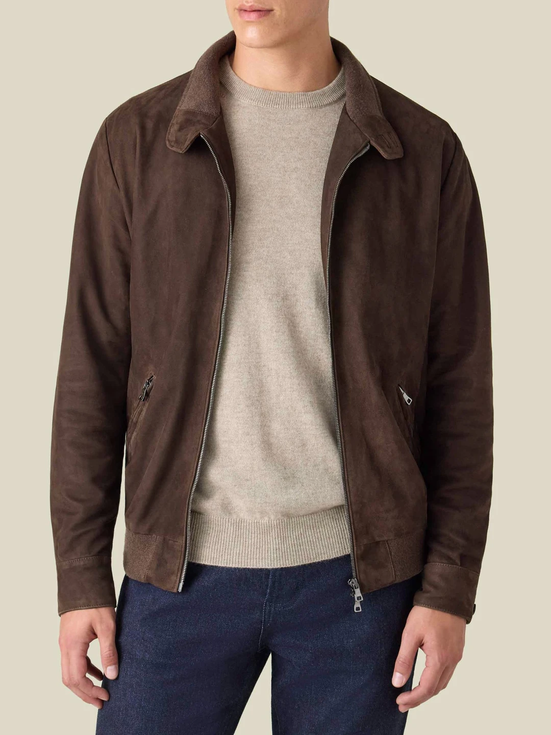 Men's Wool Bomber Jacket